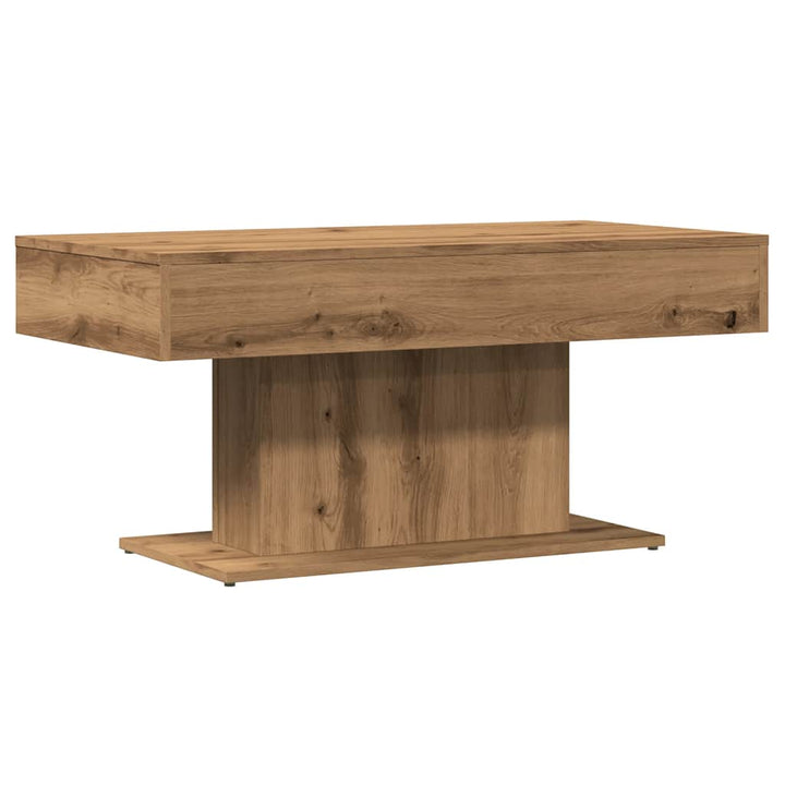 Soffbord Hantverksmässig Ek 96X50X45 Cm Konstruerat Trä