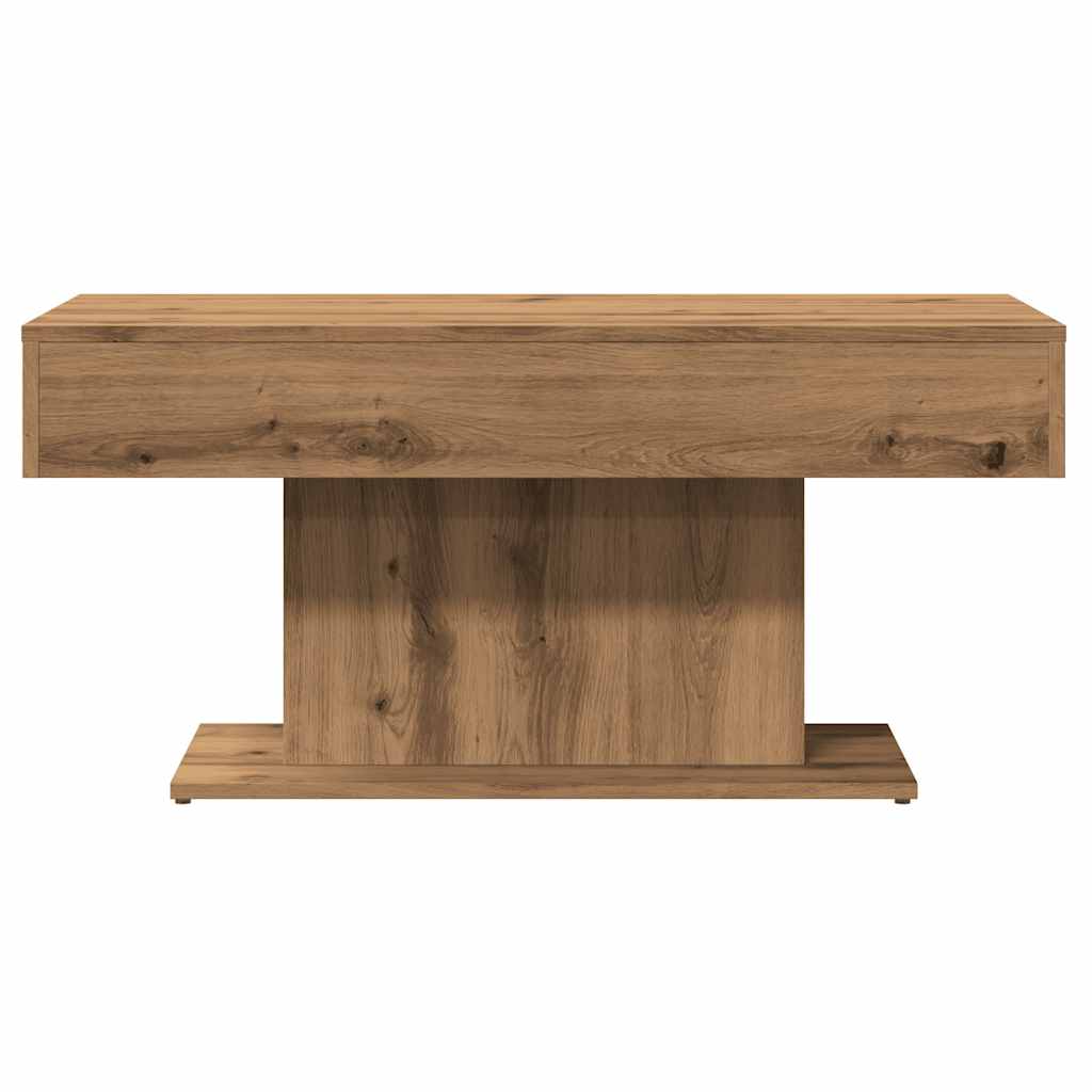 Soffbord Hantverksmässig Ek 96X50X45 Cm Konstruerat Trä