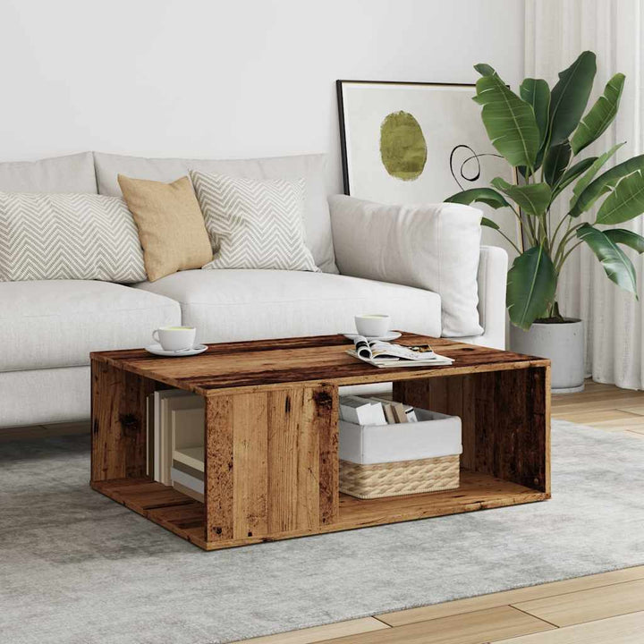 Soffbord Åldrat Trä 90X67X33 Cm Konstruerat Trä