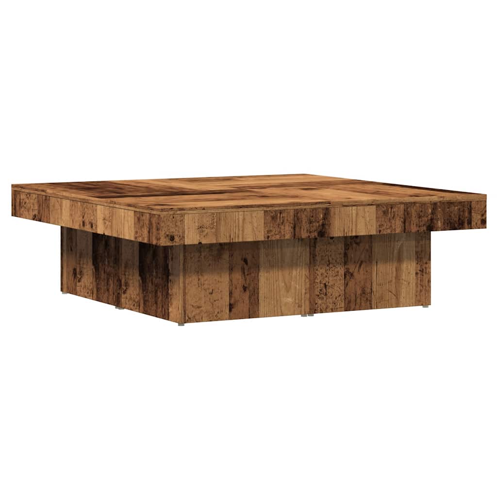Soffbord Åldrat Trä 90X90X28 Cm Konstruerat Trä