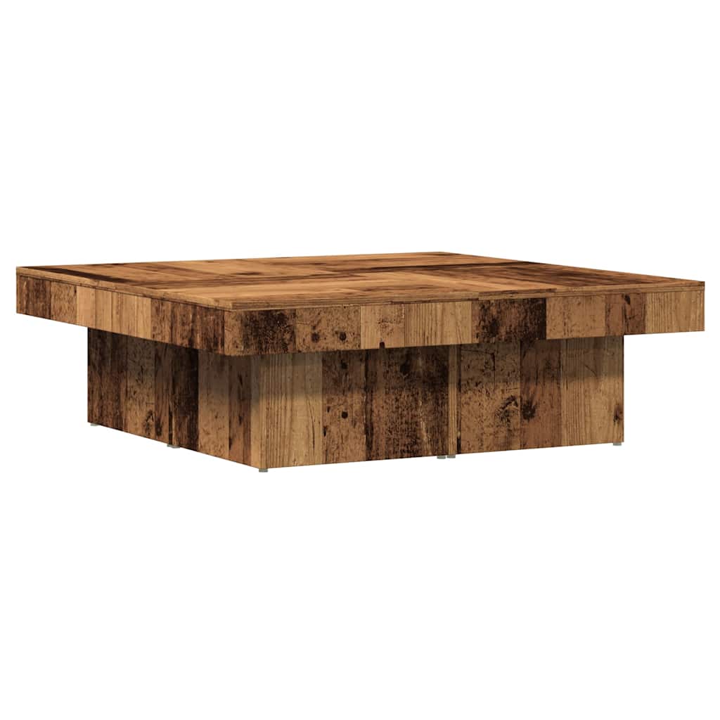Soffbord Åldrat Trä 90X90X28 Cm Konstruerat Trä