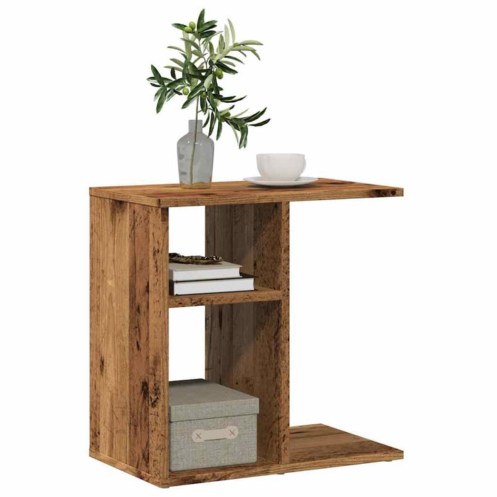 Sidobord Åldrat Trä 50X30X50 Cm Konstruerat Trä