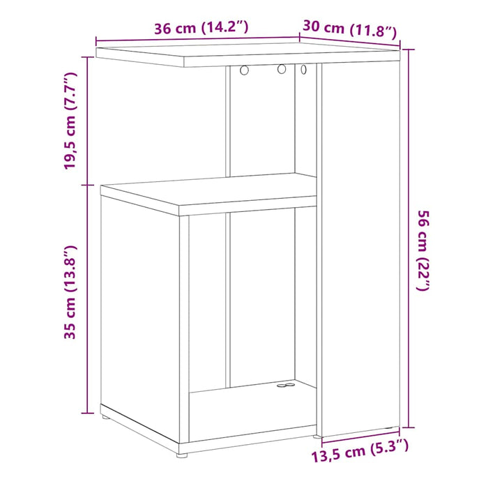 Soffbord 50X30X50 Cm Konstruerat Trä