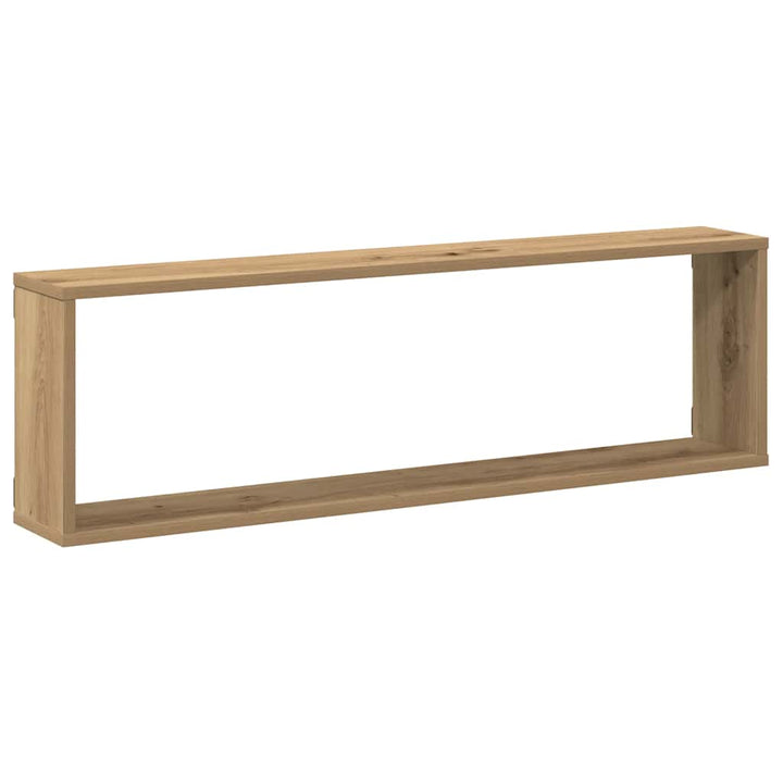 Vägghylla Kubformad 2 St 100X15X30Cm Konstruerat Trä