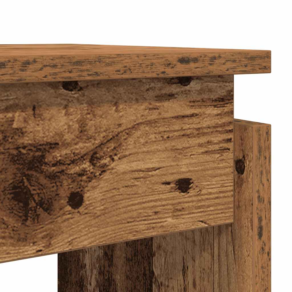 Konsolbord Åldrat Trä 102X30X80 Cm Konstruerat Trä