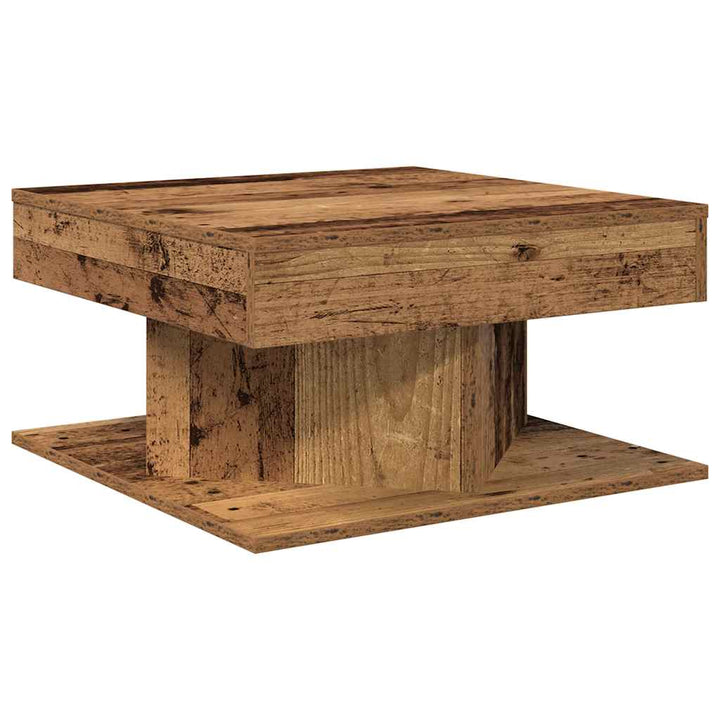 Soffbord Åldrat Trä 55X55X30 Cm Konstruerat Trä