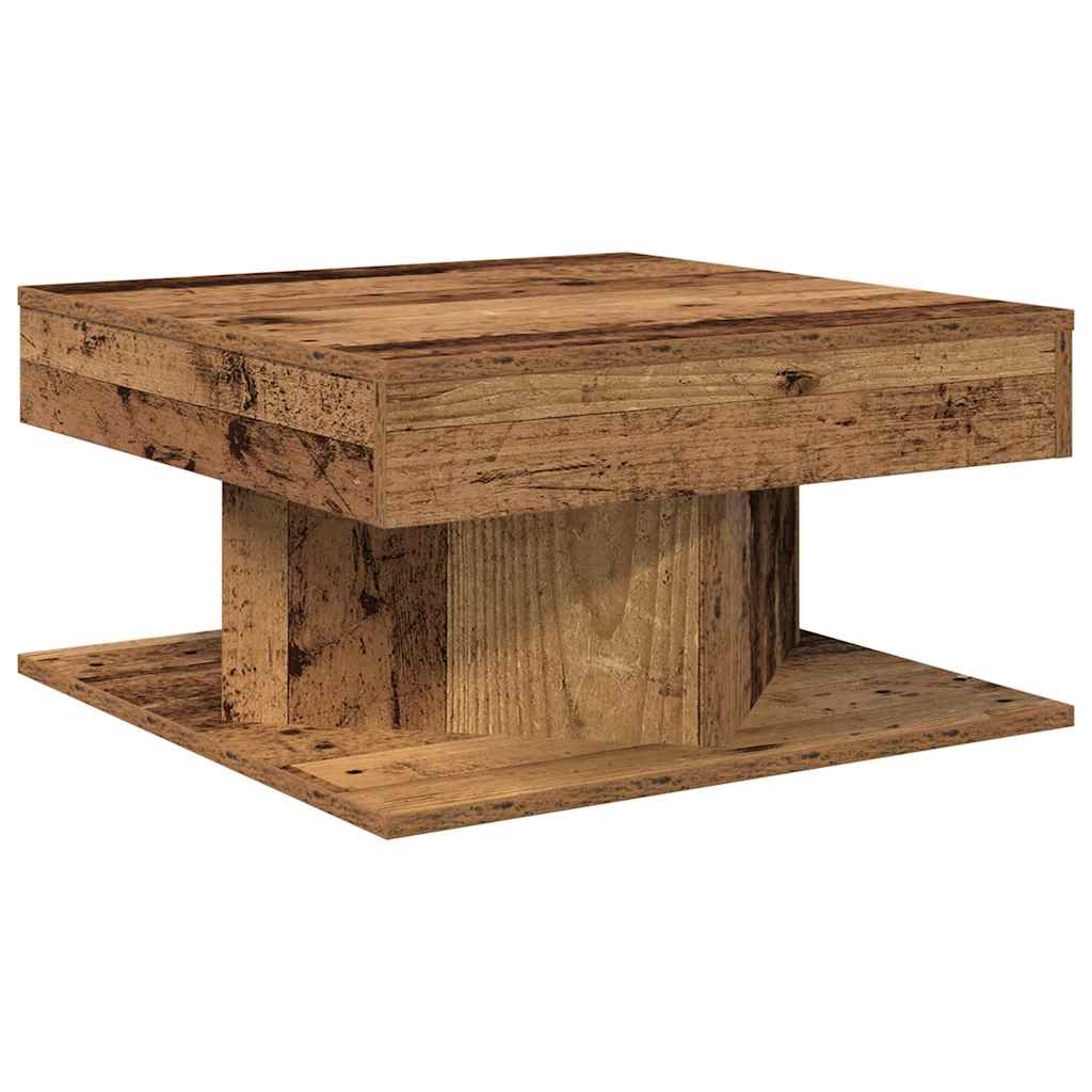 Soffbord Åldrat Trä 55X55X30 Cm Konstruerat Trä