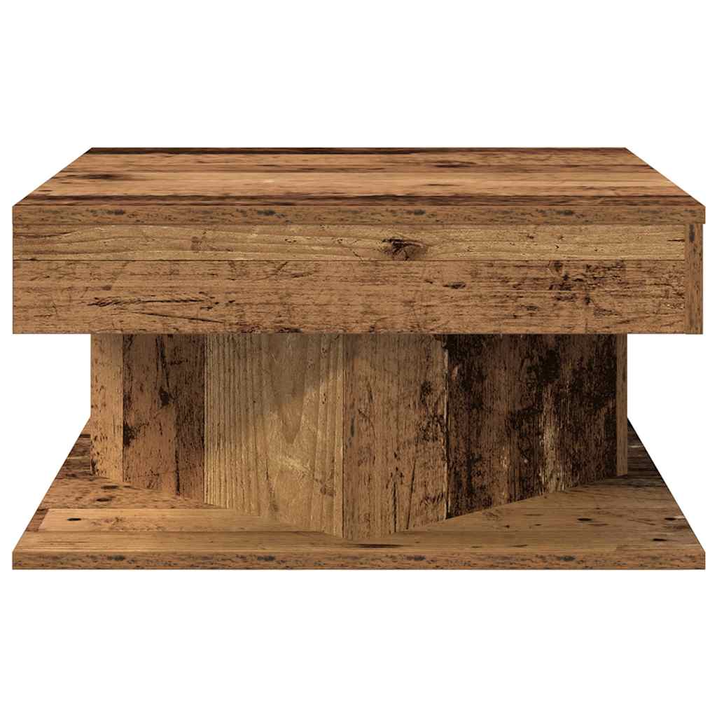 Soffbord Åldrat Trä 55X55X30 Cm Konstruerat Trä