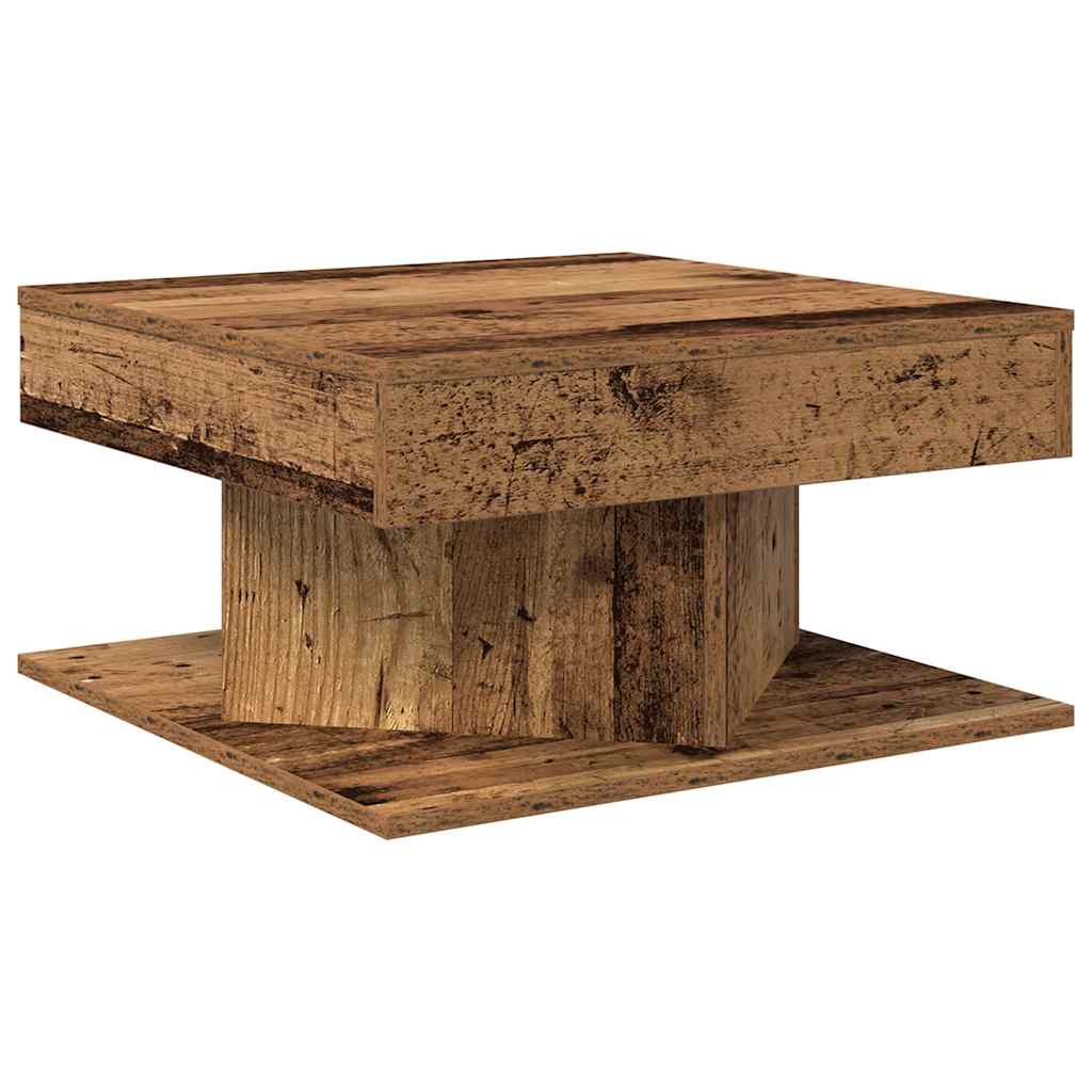 Soffbord Åldrat Trä 55X55X30 Cm Konstruerat Trä