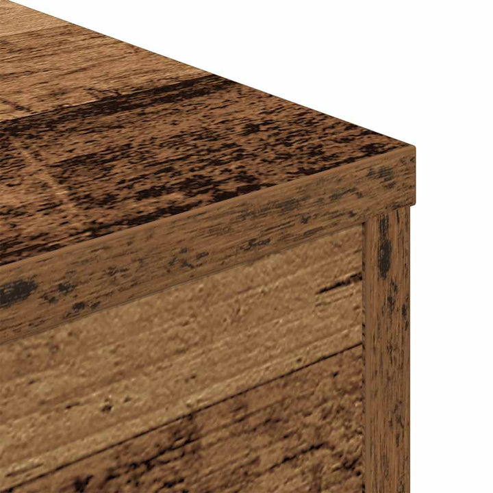 Soffbord Åldrat Trä 55X55X30 Cm Konstruerat Trä