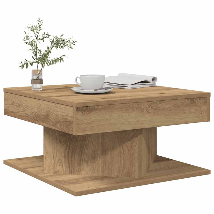 Soffbord Åldrat Trä 55X55X30 Cm Konstruerat Trä