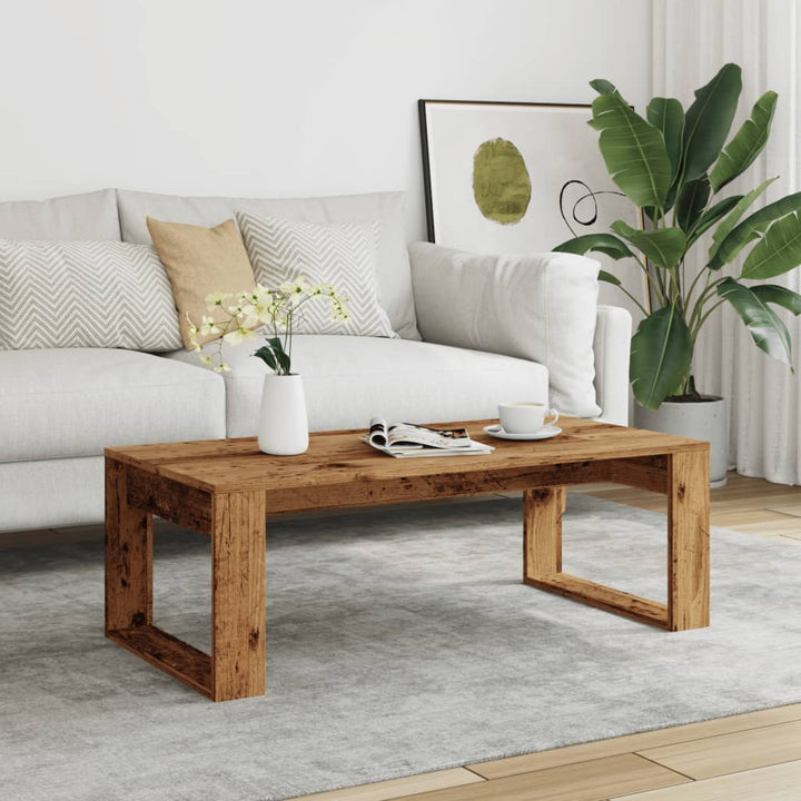 Soffbord Åldrat Trä 102X50X35 Cm Konstruerat Trä