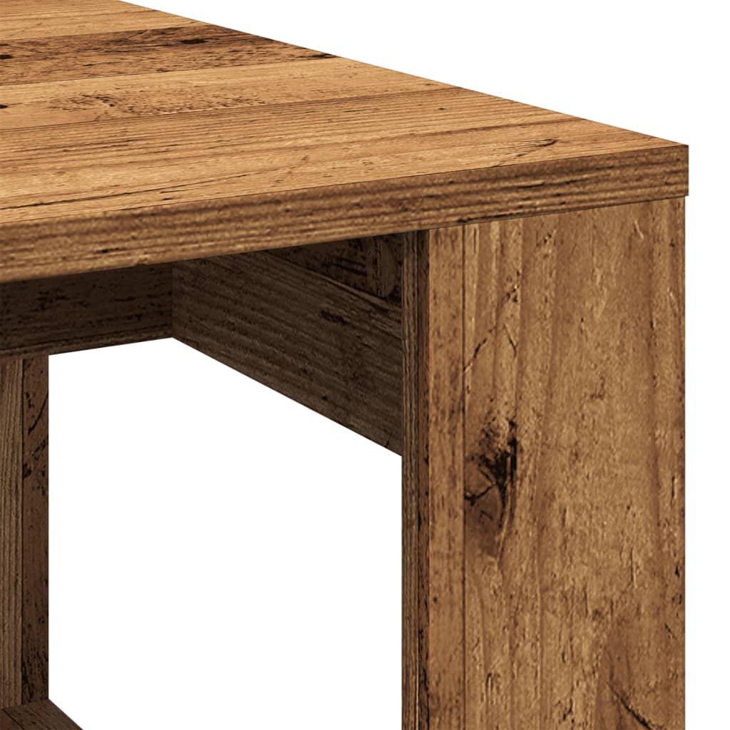 Soffbord Åldrat Trä 102X50X35 Cm Konstruerat Trä
