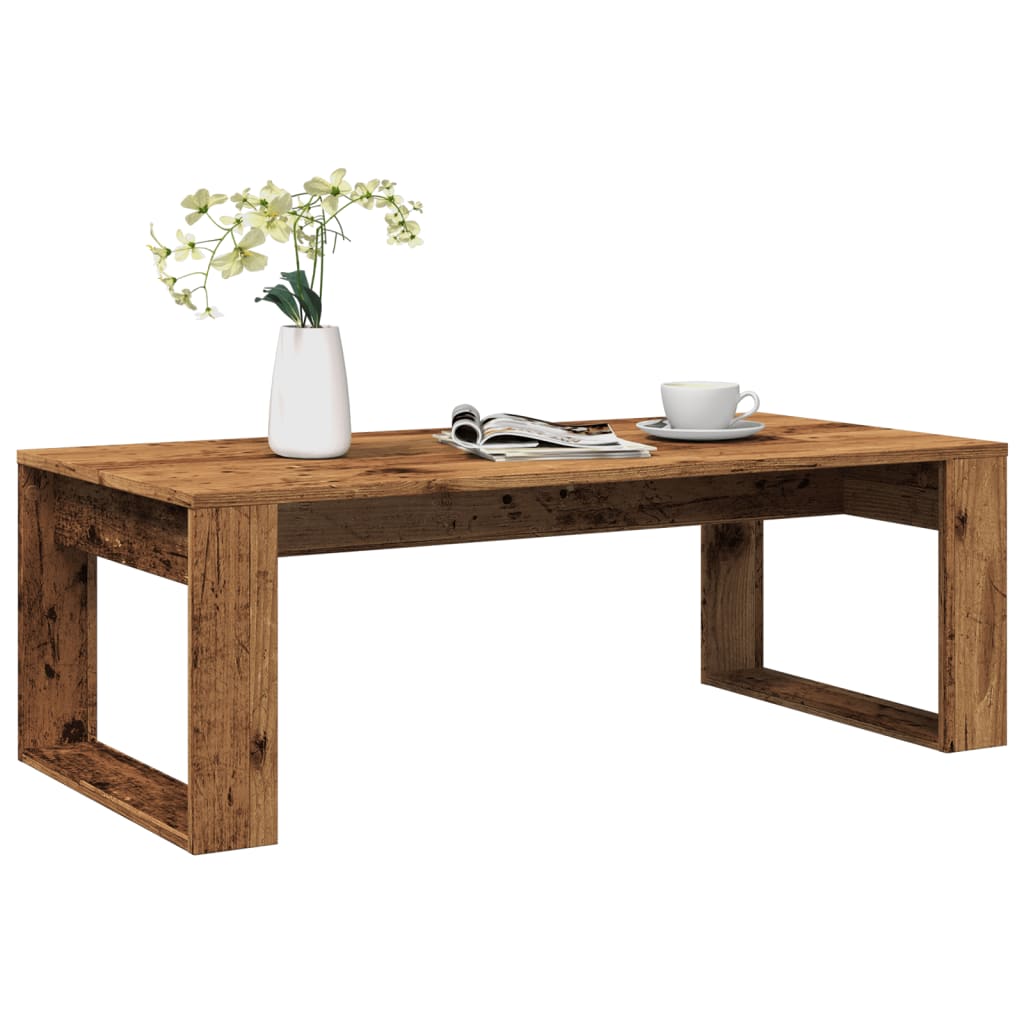 Soffbord Åldrat Trä 102X50X35 Cm Konstruerat Trä
