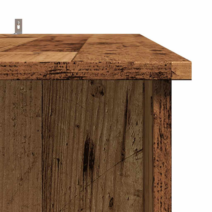 Barbord Med Hyllor Åldrat Trä 102X50X103,5 Cm Konstruerat Trä