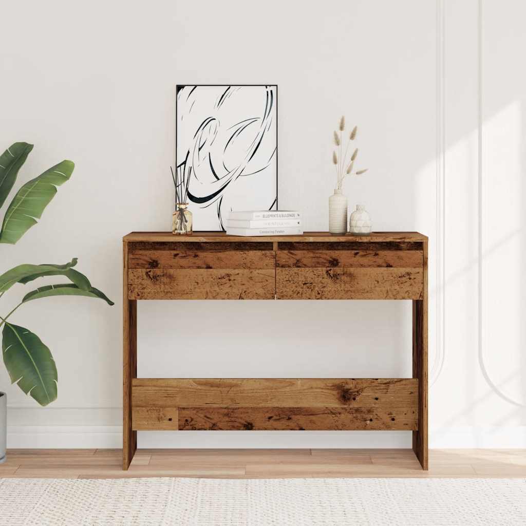Avlastningsbord Åldrat Trä 100X35X76,5 Cm Konstruerat Trä