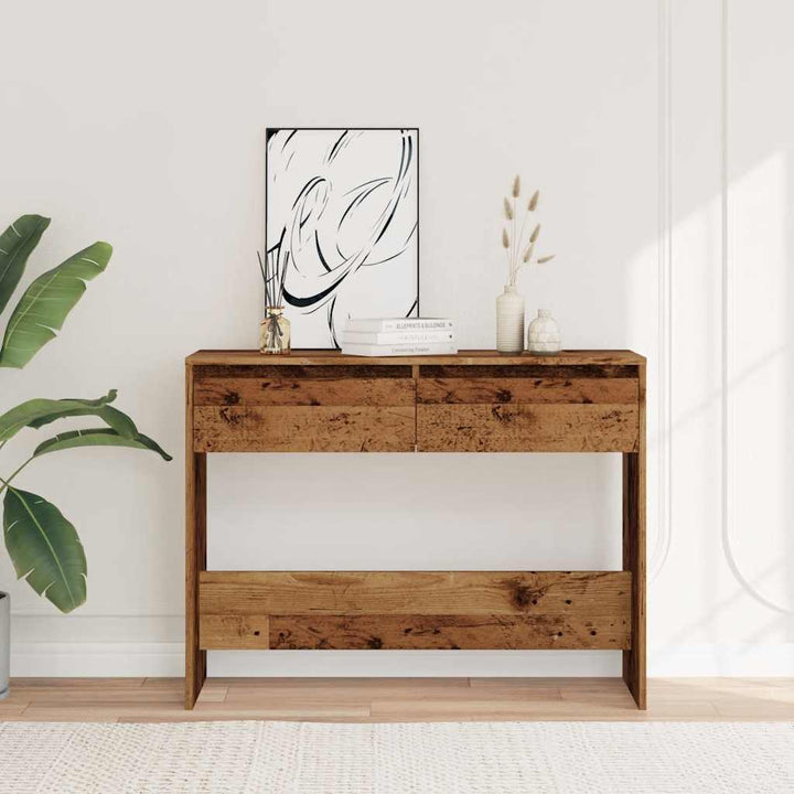 Avlastningsbord Åldrat Trä 100X35X76,5 Cm Konstruerat Trä