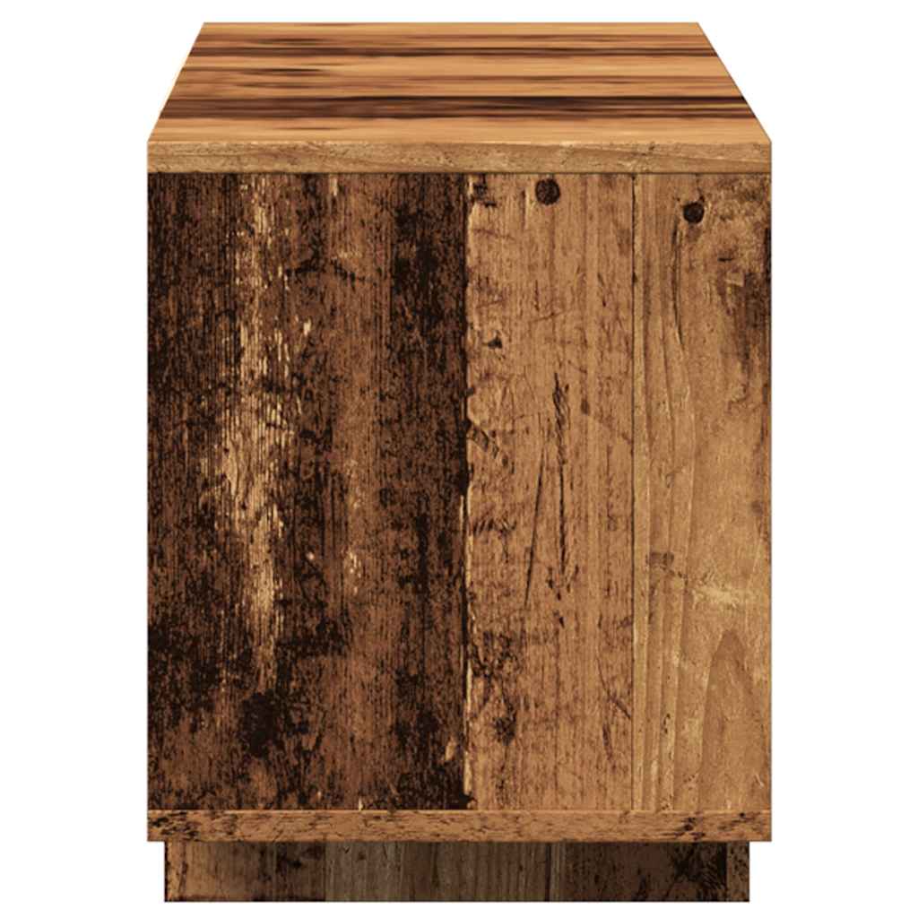 Tv-Bänk Åldrat Trä 120X30X40,5 Cm Konstruerat Trä