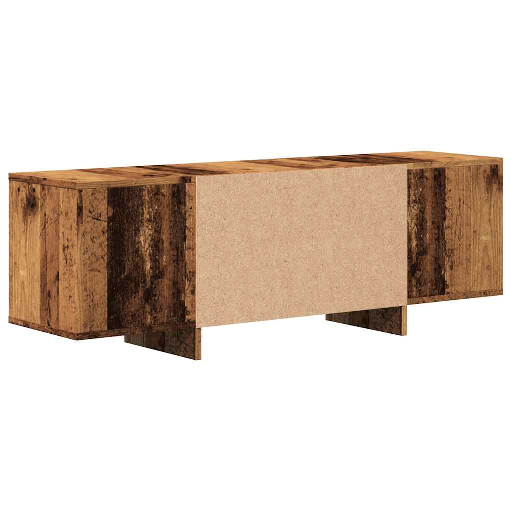 Tv-Bänk Åldrat Trä 120X30X40,5 Cm Konstruerat Trä