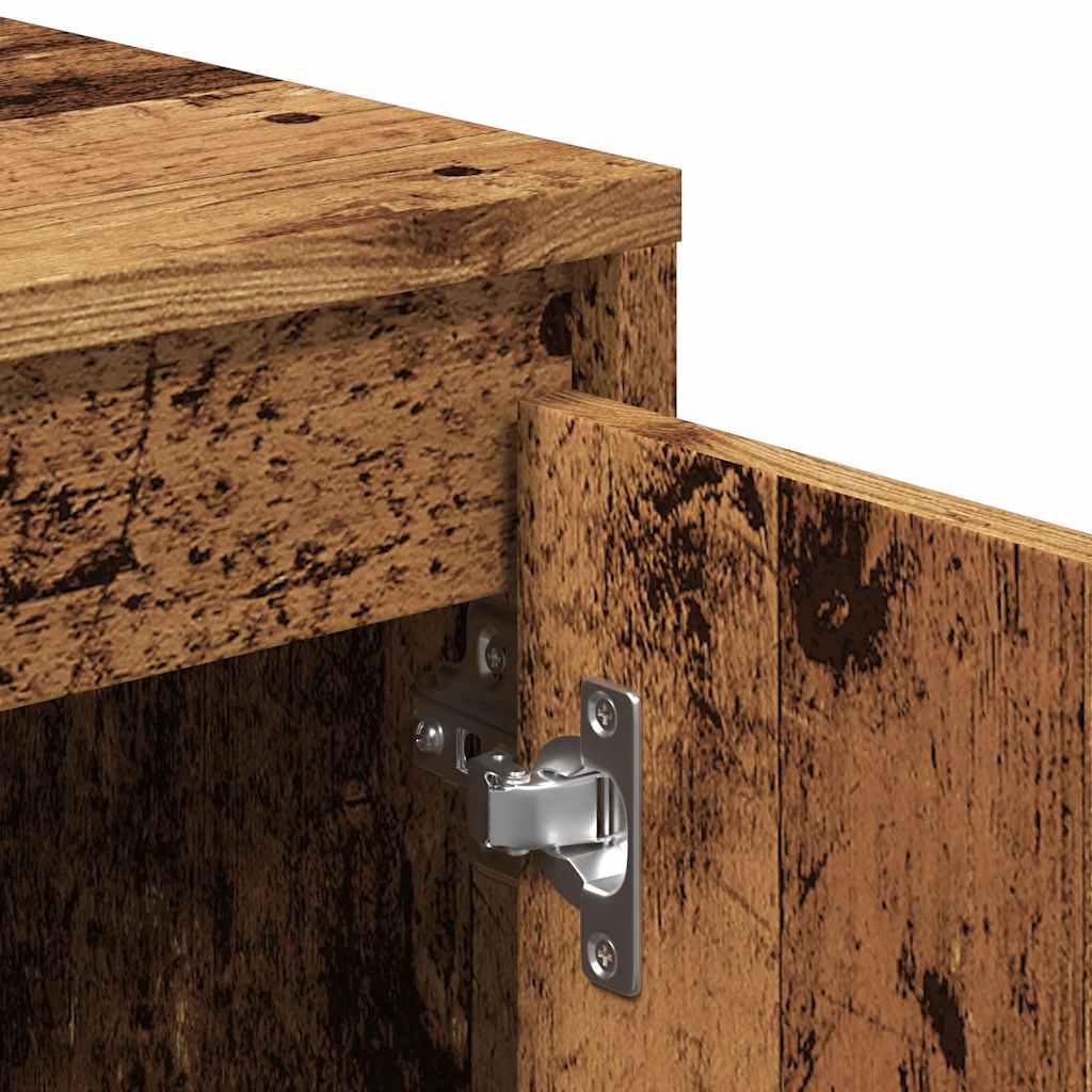 Tv-Bänk Åldrat Trä 120X30X40,5 Cm Konstruerat Trä