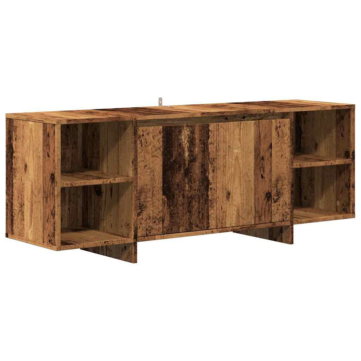 Tv-Bänk Åldrat Trä 130X35X50 Cm Konstruerat Trä