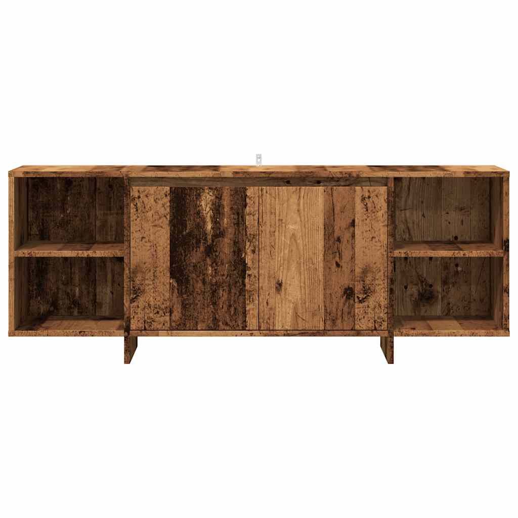 Tv-Bänk Åldrat Trä 130X35X50 Cm Konstruerat Trä