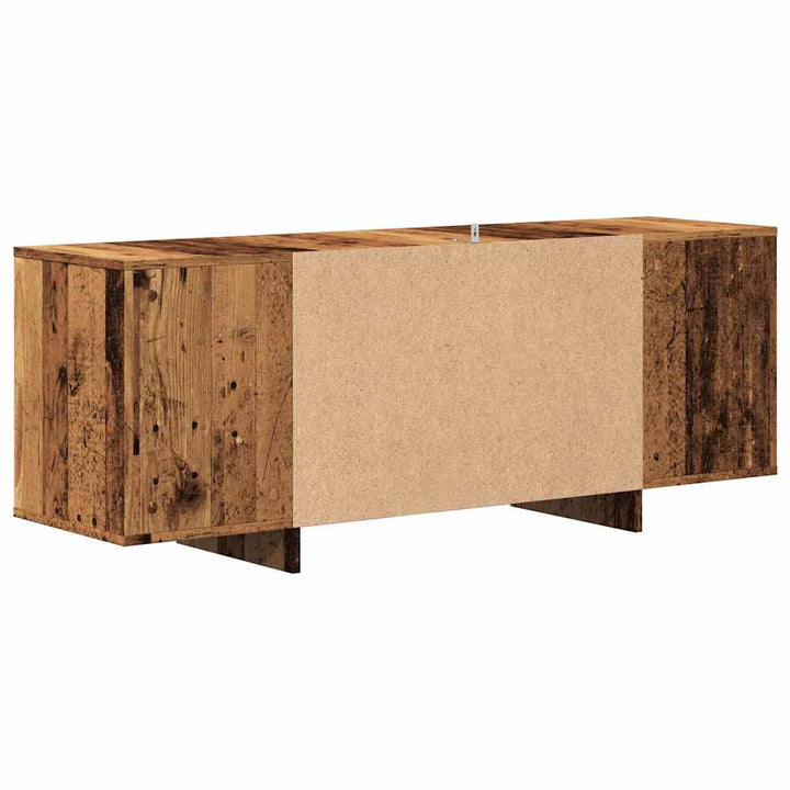 Tv-Bänk Åldrat Trä 130X35X50 Cm Konstruerat Trä