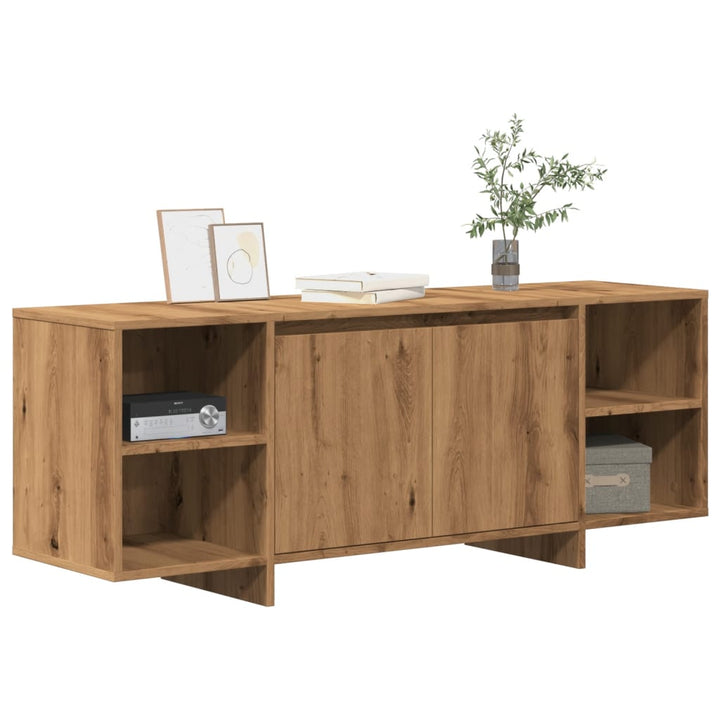 Tv-Bänk Åldrat Trä 130X35X50 Cm Konstruerat Trä