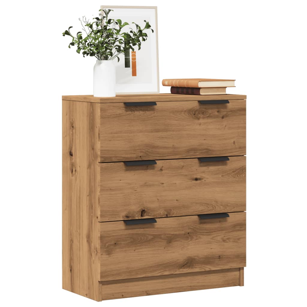 Skänk Åldrat Trä 60X30X70 Cm Konstruerat Trä