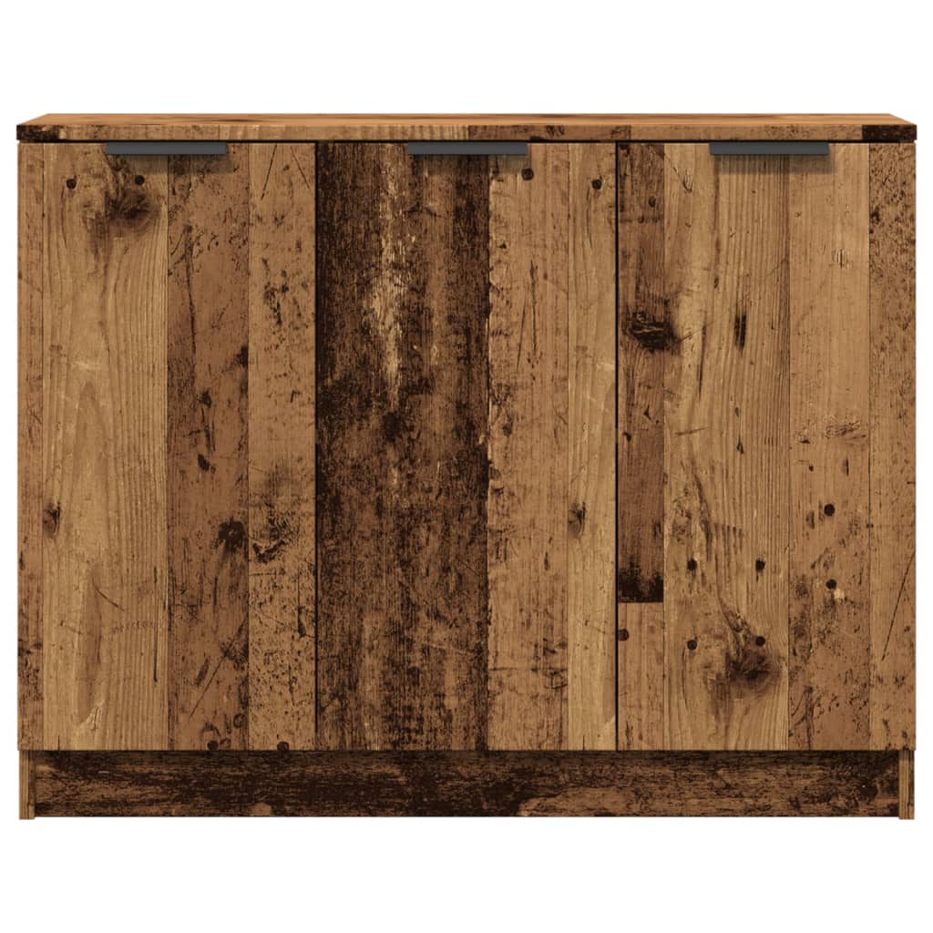 Skänk Åldrat Trä 90,5X30X70 Cm Konstruerat Trä