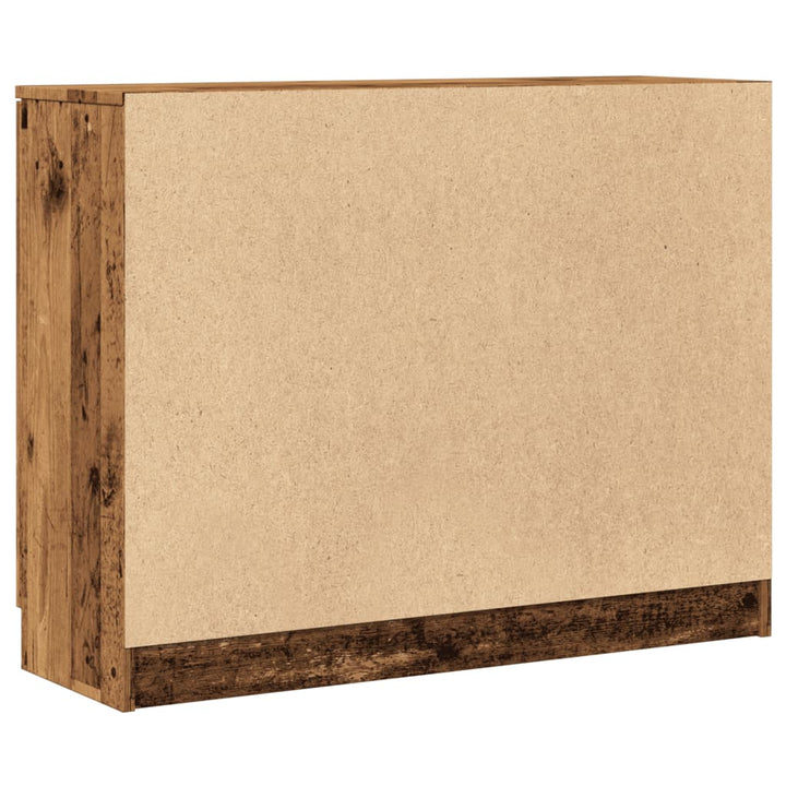 Skänk Åldrat Trä 90,5X30X70 Cm Konstruerat Trä