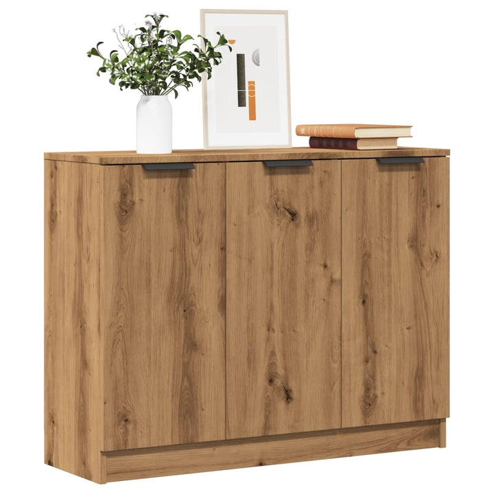 Skänk Åldrat Trä 90,5X30X70 Cm Konstruerat Trä