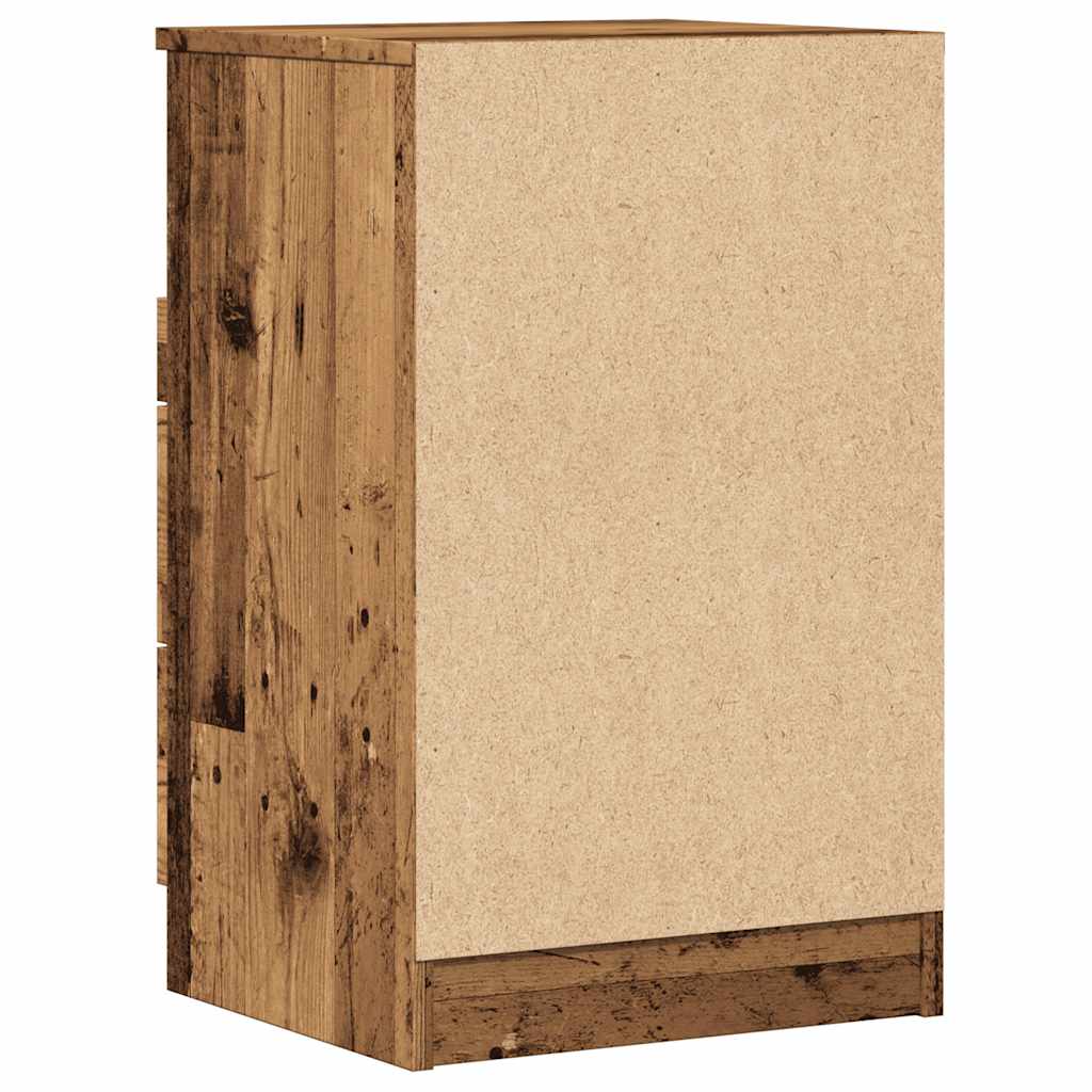 Sängbord Vittrat Trä 40X36X65 Cm Konstruerat Trä