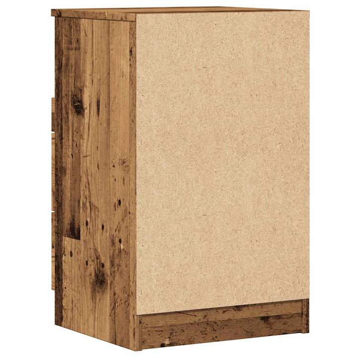 Sängbord Vittrat Trä 40X36X65 Cm Konstruerat Trä