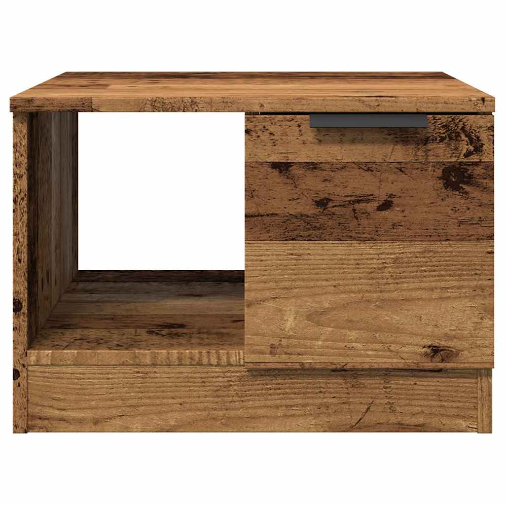 Soffbord Åldrat Trä 50X50X36 Cm Konstruerat Trä