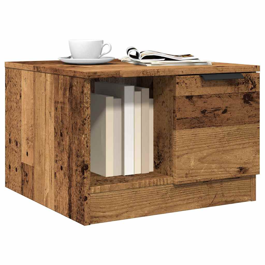 Soffbord Åldrat Trä 50X50X36 Cm Konstruerat Trä