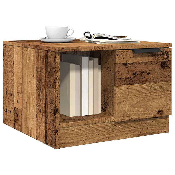 Soffbord Åldrat Trä 50X50X36 Cm Konstruerat Trä