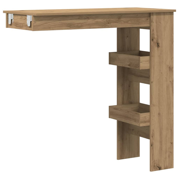 Barbord Väggmonterat 102X45X103,5 Cm Konstruerat Trä