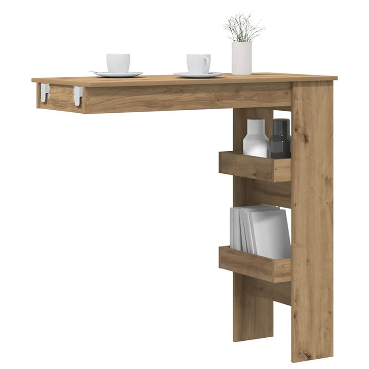 Barbord Väggmonterat 102X45X103,5 Cm Konstruerat Trä