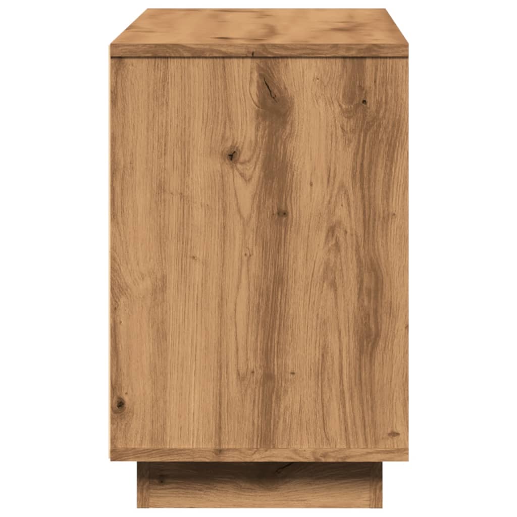 Skänk Hantverksmässig Ek 102X35X55 Cm Konstruerat Trä
