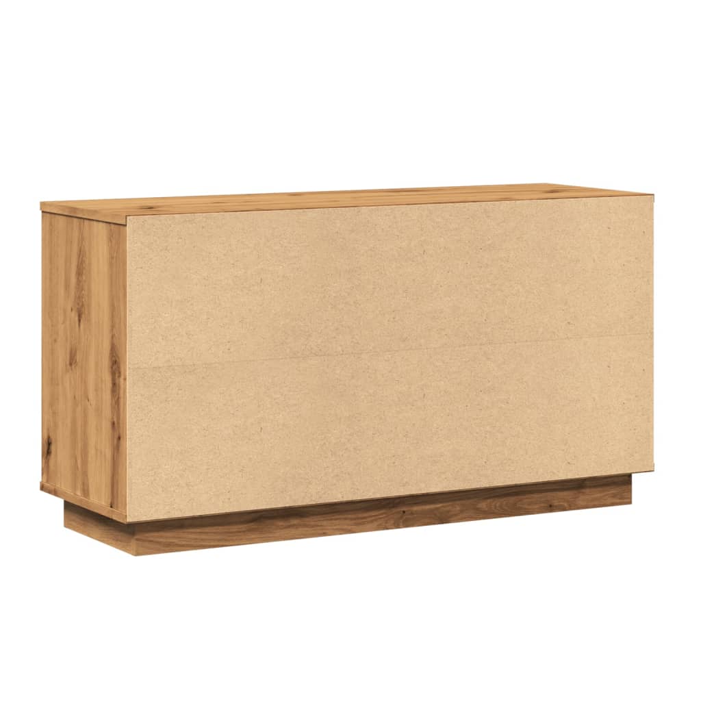 Skänk Hantverksmässig Ek 102X35X55 Cm Konstruerat Trä