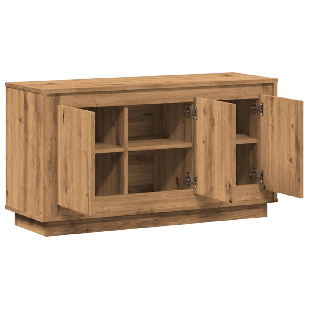 Skänk Hantverksmässig Ek 102X35X55 Cm Konstruerat Trä