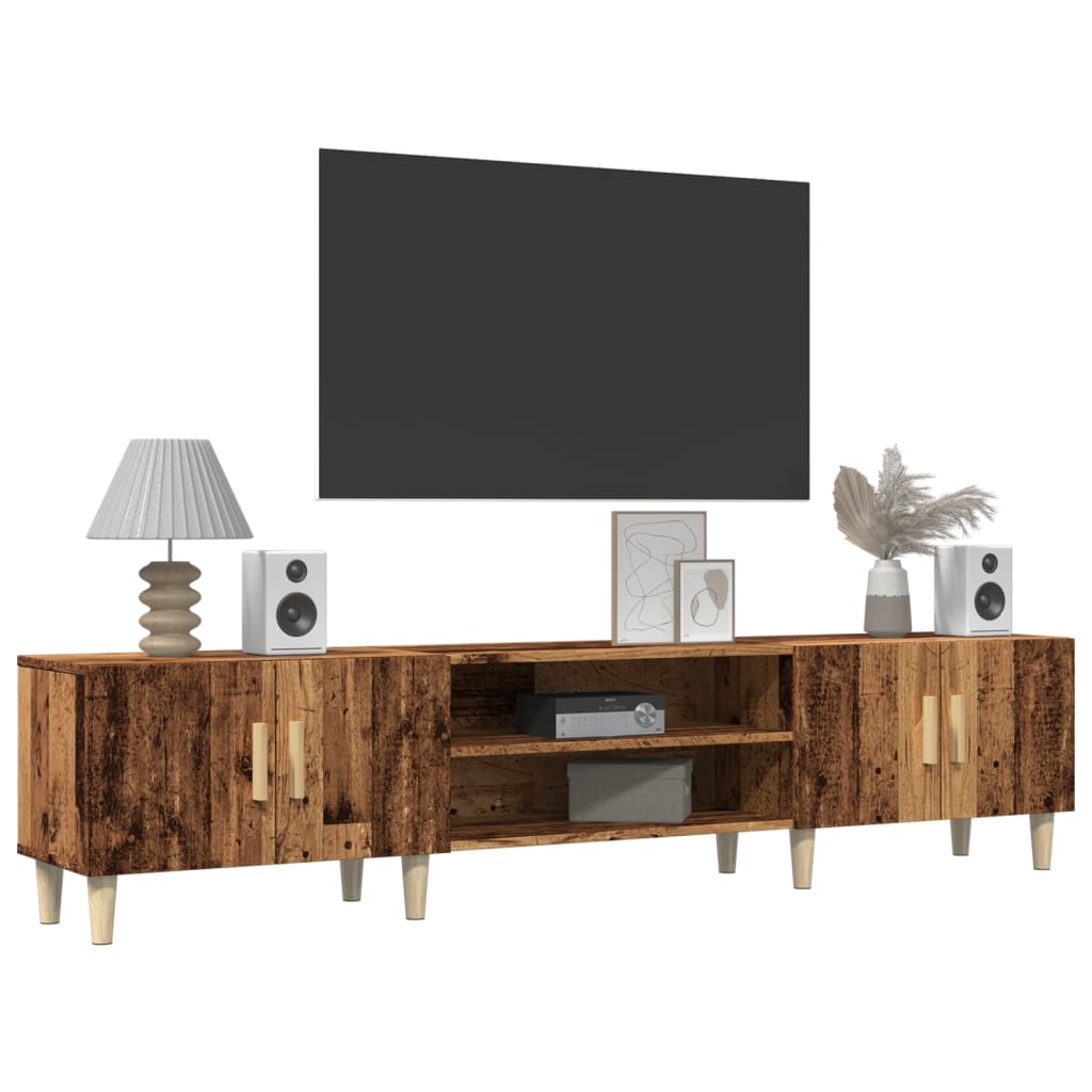 Tv-Skåp Åldrat Trä 180X31,5X40 Cm Konstruerat Trä