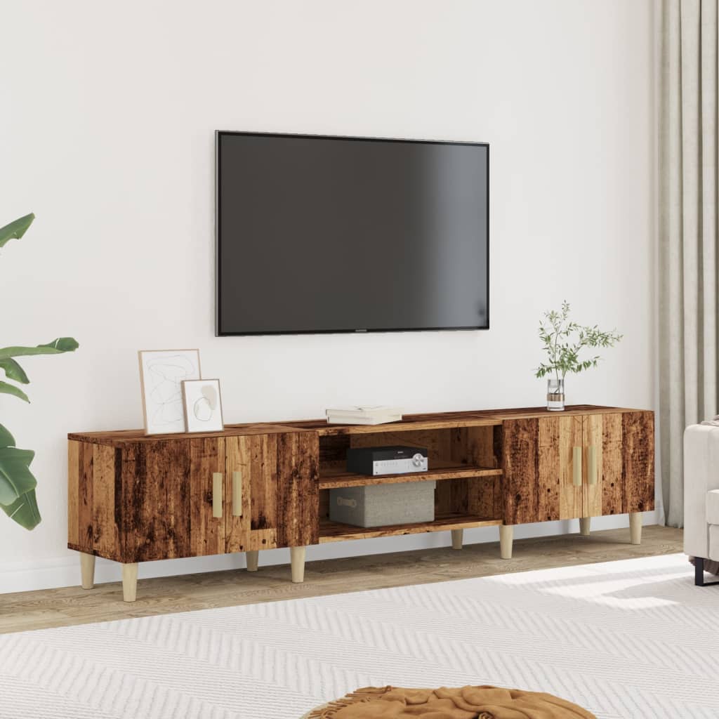 Tv-Skåp Åldrat Trä 180X31,5X40 Cm Konstruerat Trä