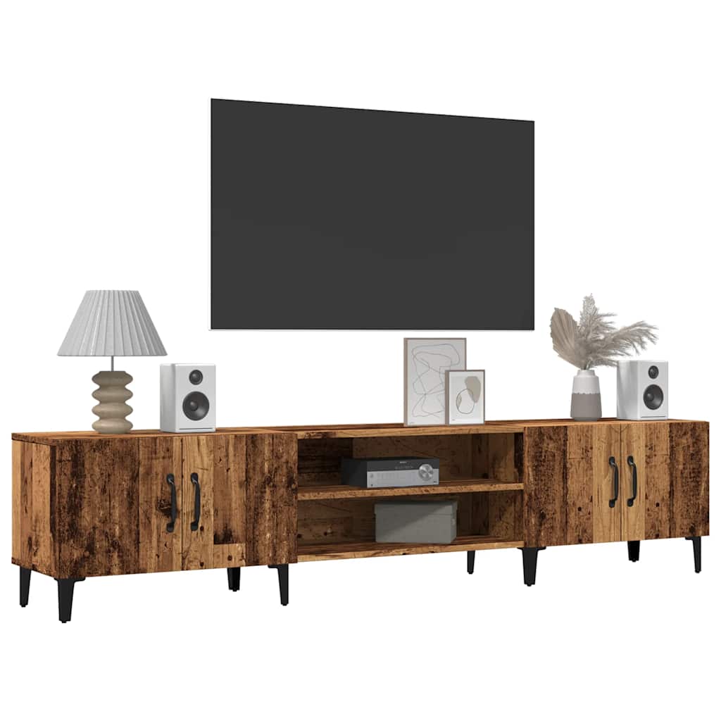 Tv-Skåp Åldrat Trä 180X31,5X40 Cm Konstruerat Trä