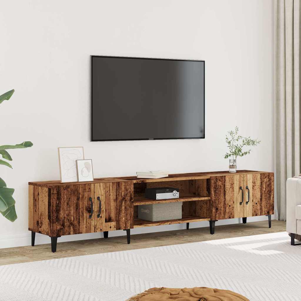 Tv-Skåp Åldrat Trä 180X31,5X40 Cm Konstruerat Trä