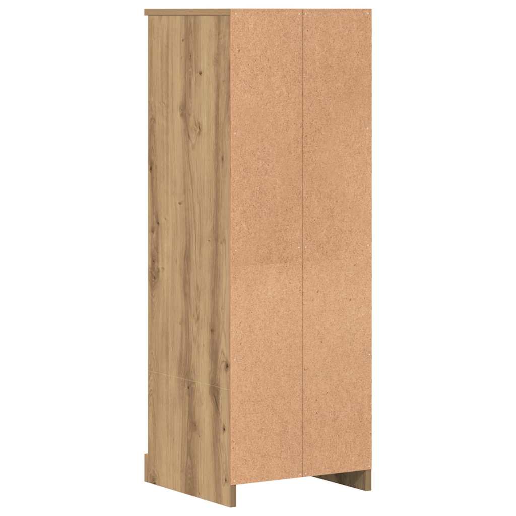 Högskåp Ek 36X35,5X103,5 Cm Konstruerat Trä