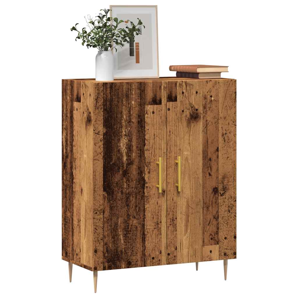 Skänk Åldrat Trä 69,5X34X90 Cm Konstruerat Trä