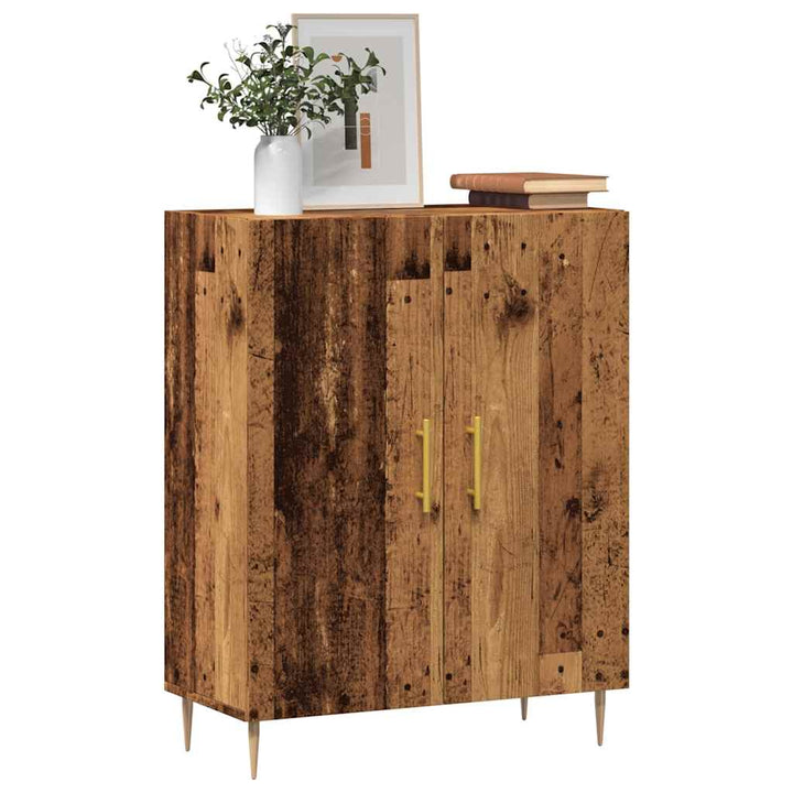 Skänk Åldrat Trä 69,5X34X90 Cm Konstruerat Trä