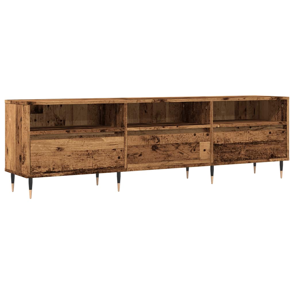 Tv-Bänk Åldrat Trä 150X30X44,5 Cm Konstruerat Trä